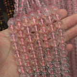 Natural Rose Quartz Stone Beads 8mm 10mm 12mm Loose Gem Beads for Jewelry Making