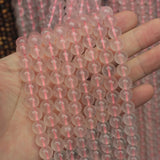 Natural Rose Quartz Stone Beads 8mm 10mm 12mm Loose Gem Beads for Jewelry Making