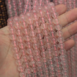 Natural Rose Quartz Stone Beads 8mm 10mm 12mm Loose Gem Beads for Jewelry Making