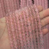 Natural Rose Quartz Stone Beads 8mm 10mm 12mm Loose Gem Beads for Jewelry Making