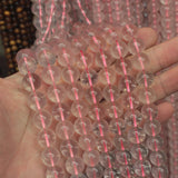 8mm 10mm 12mm Rose Quartz Stone Beads Natural Gemstone DIY Loose Beads