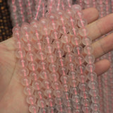 8mm 10mm 12mm Rose Quartz Stone Beads Natural Gemstone DIY Loose Beads
