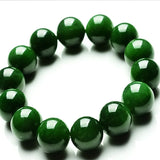 8mm 10mm Green Jade Beads Bracelet Bangle Emerald Bracelets For Women