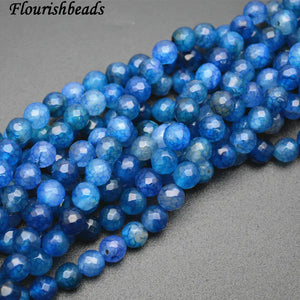 8mm 10mm Ink Agate Stone Round Loose Beads DIY Jewelry Supplies
