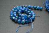 8mm 10mm Ink Agate Stone Round Loose Beads DIY Jewelry Supplies