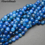 8mm 10mm Ink Agate Stone Round Loose Beads DIY Jewelry Supplies