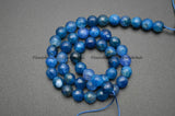 8mm 10mm Ink Agate Stone Round Loose Beads DIY Jewelry Supplies