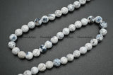8mm 10mm Faceted Fire Agate Stone Round Beads