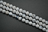 8mm 10mm Faceted Fire Agate Stone Round Beads