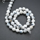 8mm 10mm Faceted Fire Agate Stone Round Beads