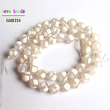 8mm 10mm Faceted Football Fire Agates Round Loose Beads for DIY Bracelets