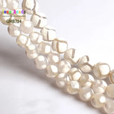 8mm 10mm Faceted Football Fire Agates Round Loose Beads for DIY Bracelets