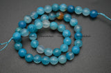 8mm 10mm Faceted Dragon Veins Agate Stone Beads DIY Jewelry Supplies