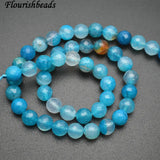 8mm 10mm Faceted Dragon Veins Agate Stone Beads DIY Jewelry Supplies
