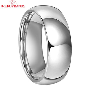 8mm 10mm Tungsten Carbide Wedding Band Couple Ring