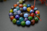 8mm 10mm Dragon Veins Fire Agate Stone Beads DIY Jewelry Supplies