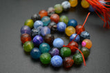 8mm 10mm Dragon Veins Fire Agate Stone Beads DIY Jewelry Supplies