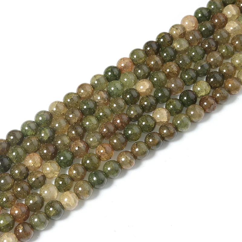 8mm 10mm Multicolor Two-color Broken Flowers Loose Beads