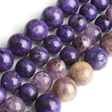8mm 10mm Charoite Beads Purple Spacer Beads DIY Jewelry Making 15'' Strands