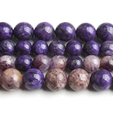 8mm 10mm Charoite Beads Purple Spacer Beads DIY Jewelry Making 15'' Strands
