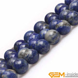 Natural Lapis Lazuli Stone Gemstone Beads 15 Inch Strand