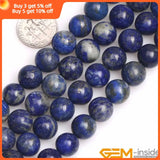 Natural Lapis Lazuli Stone Gemstone Beads 15 Inch Strand