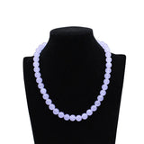 Vintage Purple Quartz Crystal Choker Necklace Healing Stone Boho Jewelry