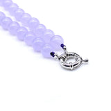 Vintage Purple Quartz Crystal Choker Necklace Healing Stone Boho Jewelry