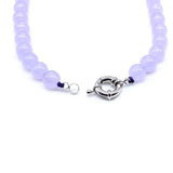 Vintage Purple Quartz Crystal Choker Necklace Healing Stone Boho Jewelry
