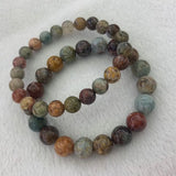 Ocean Agate Stone Beads Bracelet