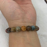Ocean Agate Stone Beads Bracelet