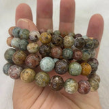 Ocean Agate Stone Beads Bracelet DIY Jewelry for Women