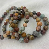 Ocean Agate Stone Beads Bracelet DIY Jewelry for Women