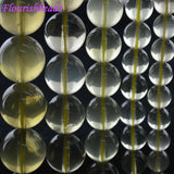 8-14mm High Lemon Quartz Smooth Round Loose Beads
