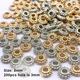 8mm 400pcs Big Hole Plastic CCB Beads for Jewelry
