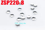 500pcs 8mm Stainless Steel Bead Cap Cinquefoil Earring Components