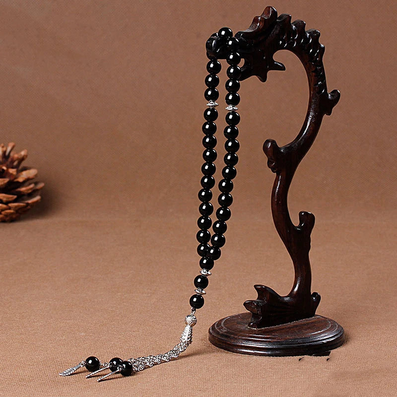 8mm/33 Muslim Prayer Beads Rosary Bracelet Unisex Islamic Jewelry