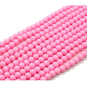 Polymer Clay Round Beads: 8mm 50pcs/String Spacer Beads for Jewelry Making
