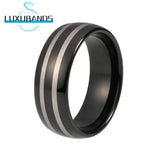 8mm 6mm Tungsten Carbide Ring Engagement Band Comfort Fit