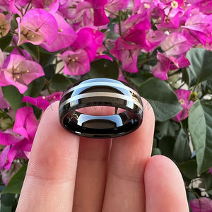 8mm 6mm Tungsten Carbide Ring Engagement Band Comfort Fit