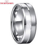 8mm 6mm Tungsten Carbide Wedding Band Rings
