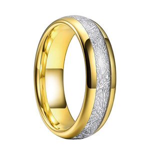8mm 6mm Tungsten Carbide Meteorite Engagement Ring for Women Men