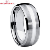 8mm 6mm Tungsten Carbide Engagement Ring Wedding Band Jewelry