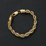 Stainless Steel Rope Bracelet 8mm 7inch 8inch SB021