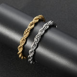 Stainless Steel Rope Bracelet 8mm 7inch 8inch SB021
