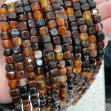 8mm Natural Stone Agate Square Beads for DIY Jewelry Making