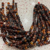 8mm Natural Stone Agate Square Beads for DIY Jewelry Making
