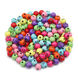 8mm Acrylic Multicolor Ball 0-9 Number Beads DIY Accessory 100pc