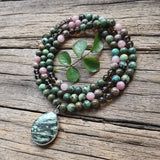 8mm African Turquoise Smokey Quartz Rose Quartz Stone Beads