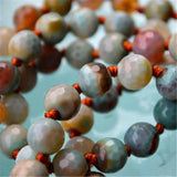 8mm Amazonite 108 Beads Tassel Necklace Japa Tibetan Classic Wristband Chakra